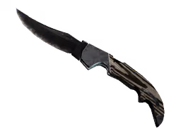 ★ Falchion Knife | Black Laminate (Battle-Scarred)